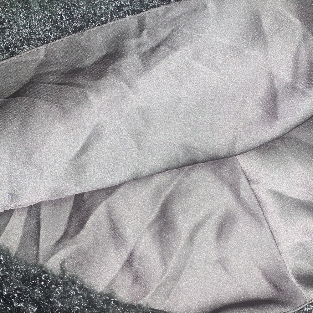 Anamac Funky grey shaggy shrug sweater skirt - Picture 7 of 7